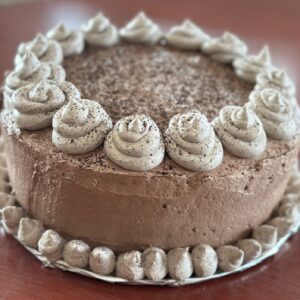 Cookies and Cream Cake | Chocolate Cake with Cookies and Cream Frosting | Dusted with Chocolate Cookie Crumble | Delicious Dessert